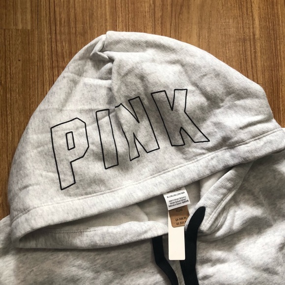 NWT PINK Everyday Lounge Full Zip Colorblock Hoodie XL - Picture 8 of 12